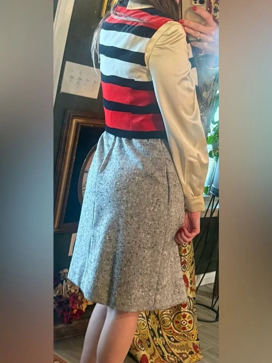 Vintage 1960s Jeremy Alan Phillips Dress, belt, vest Set, Chanel style - Picture 4 of 16